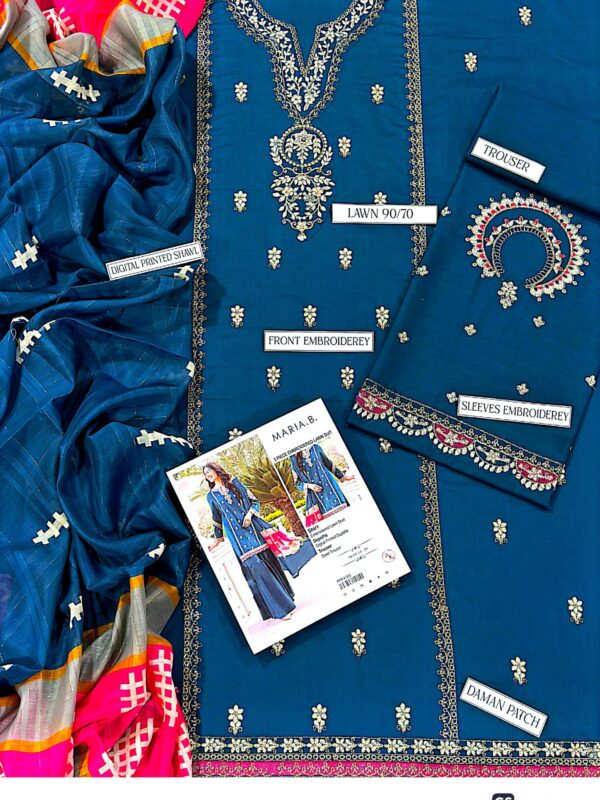 3 Piece Embroidered Lawn Suit